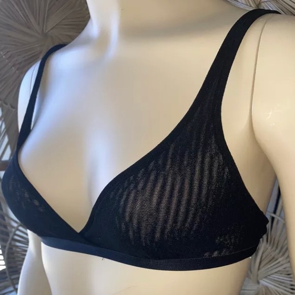 Cosabella double layer mesh bralette black 30-32 - Picture 1 of 2